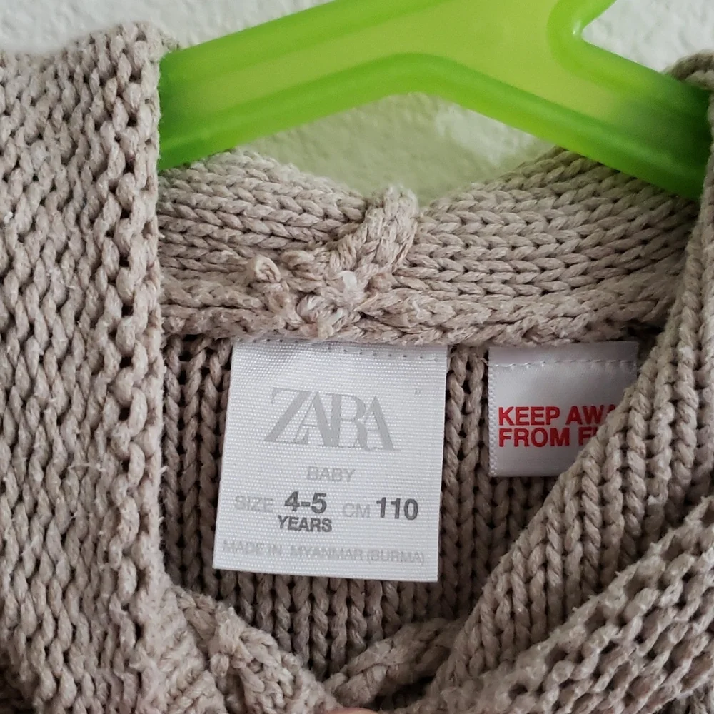 Zara baby knit hoodie - Picture 2 of 7